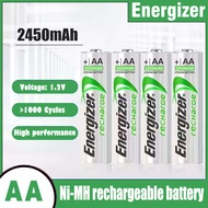 Energizer Rechargeable Batteries: AA(2450mAh)/AAA(900mAh) 1.2V NiMH for Electronics & Toys