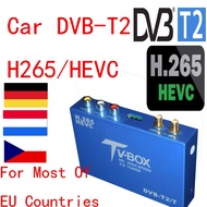 Newest DVB-T2 H.265 Car Digital TV Receiver DTV Mobile 2 Antenna HD DVB T2 /H265.HEVC Main 10Bit DV3