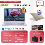 Laptop Gaming Acer Swift X 14 SFX14 GTX1650 4GB RYZEN 5 5500 RAM 24GB