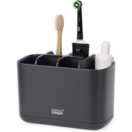 Joseph Joseph EasyStore Toothbrush Holder, Large, Matt Black