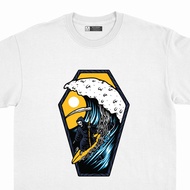 t shirt for men Skull Grim Reaper Surfing Kalmado 420 Premium Quality T-Shirt