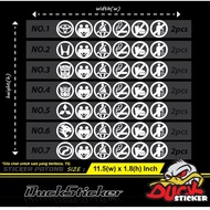 CAR SYMBOL STICKER 2PCS