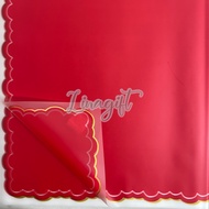 ( 5 Lembar ) PETAL JELLY FRAME - FLOWER WRAPPING PAPER TUNE SOLID COLOR LIST KOREAN CELLOPHANE