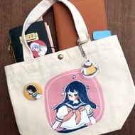 手提便當袋 白色的星星