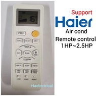 Haier air cond remote HSU-09LTA17 HSU-12LTA HSU-18LTA