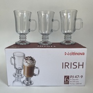 Citinova CTN IRISH Glass Cup PJ47-9 260ml/ Set of 6