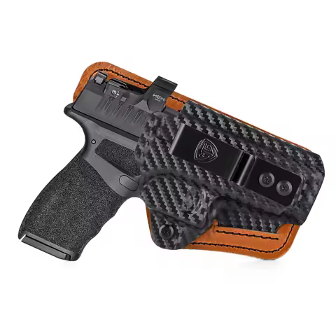 Hellcat Pro Holster with Comfort Pad IWB Kydex Leather Hybrid Holster for Springfield Hellcat Pro 3"