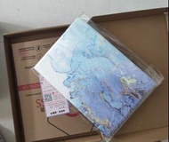 iPad Air3(10.5英寸)保護套連鋼化玻璃膜 藍色大理石花紋常規款