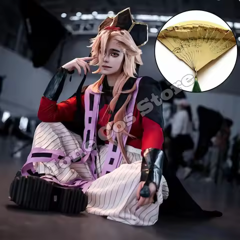 Douma Cosplay Costume Anime Douma Cosplay Outfit Wig Fan Doma Douma Cosplay Suits Kimono Unisex Hall