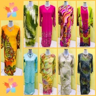 STB300🌸Sutera Batik Terengganu Baju Kurung Preloved Murah 🌸Batik Terengganu Kurung Muslimah Terpakai