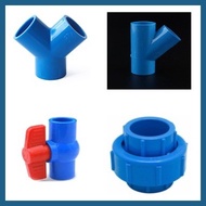◫ ╯ ⊙ PVC Blue Fittings "1 1/4-2'"  UNION PATENTE/BALL VALVE/WYE/WYE 45deg