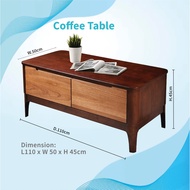 Solid Wood Coffee Table Center Table Rectangle Table