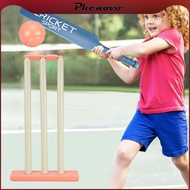 [Phenovo] Kids Cricket Set Indoor Play Hand Eye Coordination Beach Cricket Garden Cricket Set for Ya
