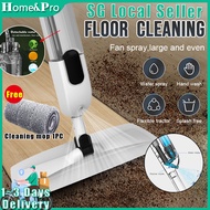 🚚SG Fast Delivery📦 2 IN 1 Dual-purpose Wet &amp; Dry Water Spray Mop Carbon Fiber Mopping 360° Rotating Dust Collector Floor Mop Home Cleaning Tool children day gifts