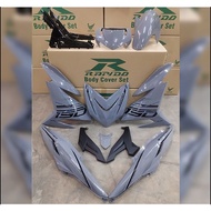 Y15ZR V1/V2 EXCITER 4 KING (37) NARDO GREY RAPIDO COVERSET STICKER TANAM/AIRBRUSH