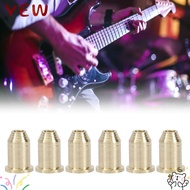 YYE 12PCS Guitar String Ferrules, Silver Metal Guitar String Caps, Durable Mounting Buckle Electric 