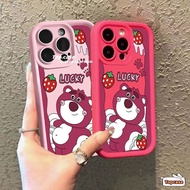 Compatible for Infinix Smart 8 7 Hot 40 Pro 40i 40 Pro 30i Play 30i Spark Go 2024 2023 Note 30 VIP 12 Turbo G96 ITEL S23 Cartoon Cream Bear All-inclusive Phone Case Soft Cover
