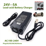 【AFEIDONG】 24v 5a Ebike Charger Charger Golf Cart Wheelchair Charger Lead Acid Fast Charger