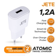 Jete Atomic 1.2A Charger Head Original Single USB Power IQ Charger Adapter