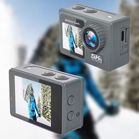 5K 4K 60FPS Action Camera Anti-shake WIFI Sports DV Cam Dual Screen Diving Mini DV Camera 170° Wide