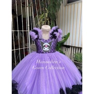 Kuromi Inspired Gown for Kids