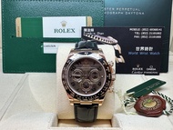 Rolex Daytona 玫瑰金皮帶朱古力面 行貨116515LN