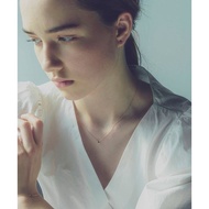 Japan Daigou ete 22 Autumn Classic Birthstone Single Colorful Ruby 18K Gold Necklace