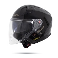 LS2 OF603 Infinity II 3/4 Double Goggles Helmet - Fiberglass, Free Pinlock | Traveling Equipment Sto