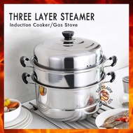 Stainless Steel 3 Layer Steamer Cooking pots Cooking Pan Kitchen Pot Siomai Steamer Siopao Steamer