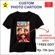 Cartoon PHOTO SHIRTS - CUSTOM CARTOON AI PHOTO SHIRTS - CARTOON PHOTO SHIRTS
