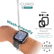 CURIO Matte Case for iWatch - Full Cover with Waterproof Screen Protector 40,41,42,44,45,46,49mm