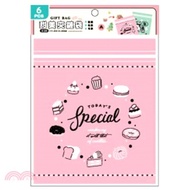 簡單生活 甜美夾鏈袋-粉紅(6入)