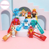 Trillionca Cartoon Steal A Brainrot Blue 67 Keychain Game Surrounding Blue No. 67 Doll Toys Bapa Pen