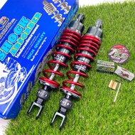 โช๊คหลัง CHOBI ปรับรีบาวได้จริง PCX150/PCX160/NMAX/XMAX (สปริงใหญ่/แกนใหญ่) แถมฟรีสติ๊กเกอร์3แบบ