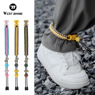 WEST BIKING Cycling Pants Strap High Elastic Bike Belt Colorful Adjustable Pants Belt  Fashionable C