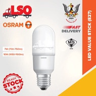 OSRAM 7W/10W/12W E27 LED VALUE STICK BULB 10Pcs
