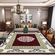Living Room Bedside Coffee Table Style Bedroom Carpet Villa Chinese Style Study Room Blended Wool444