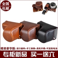 Leather case Sony camera bag ILCE-a6000L A5000 a5100l a6300 A6000 detachable battery