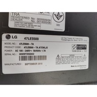 LG 47LE5500 Mainboard main board power board logic board speaker