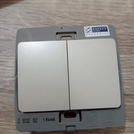 Legrand Mallia - 2 Gang 1 Way Switch