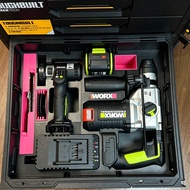 [3D Printing Lining Box] Suitable for TOUGHBUILT Toolbox, Can Store WORX WU388+WU802 Tools and Acces