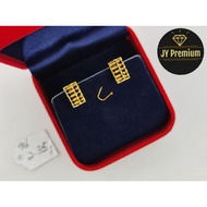 916 Gold Abacus Ear Ring / Emas 916 Sempoa Subang / 916黄金算盘耳环 <后耳扣>
