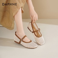 Daphne | Hollow Design Cross Strap Braided Sandal