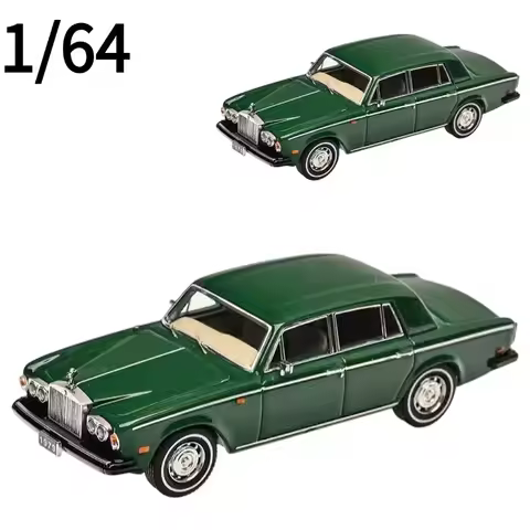 GFCC Diecast 1:64 Rolls-Royce Silver Shadow II 1979 Car Model Rolls-Royce Play Vehicles Collectible 