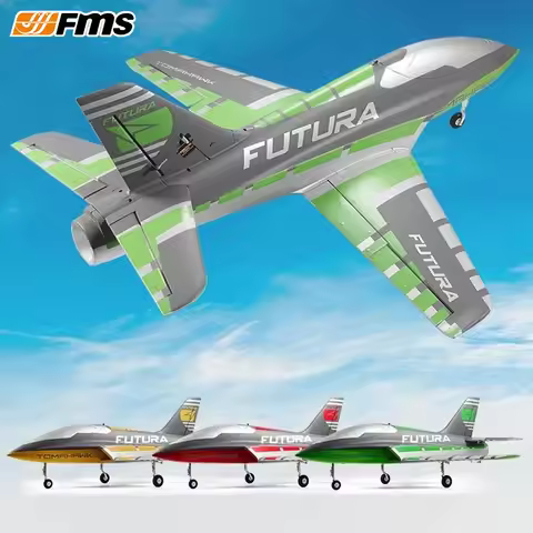FMS RC Airplane PNP 64mm Futura with Flaps Sport Trainer Ducted Fan EDF Jet Model Hobby Plane Fixed 