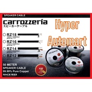 Precut 1Meter Carrozzeria Car Audio Pure Copper Speaker Woofer Cable 12 / 14 / 16 / 18 Guage Amplifi