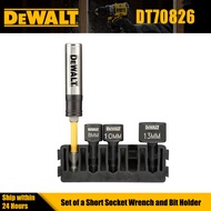 DEWALT DT70826 Stubby Nut Driver Torsion Bit Holder Extension Rod 6.35mm 1/4“ Sleeve 8MM 10MM 13MM