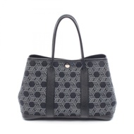 【二手】愛馬仕 HERMES 托特包 Garden Party TPM 黑色皮革帆布 Garden Party TPM 黑色 女士二手 B