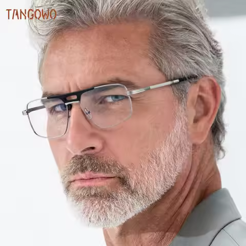 TANGOWO Man Glasses Frames Lunette Myopia Lenses Eyeglasses Transparent Eyepieces for Reading Men Su
