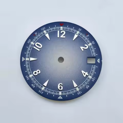 28.5mm Sterile Arabic Pilot Alpinist Blue Dial For Seiko Prospex Land NH35/4R/6R Automatic Movement 